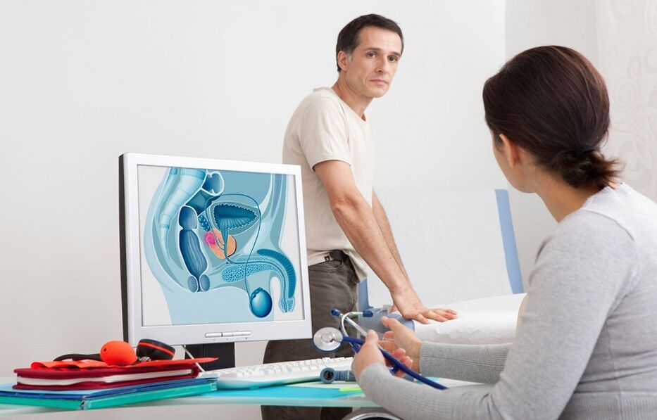 Zdravnik diagnosticira prostatitis na podlagi anamneze, instrumentalnega pregleda in testov